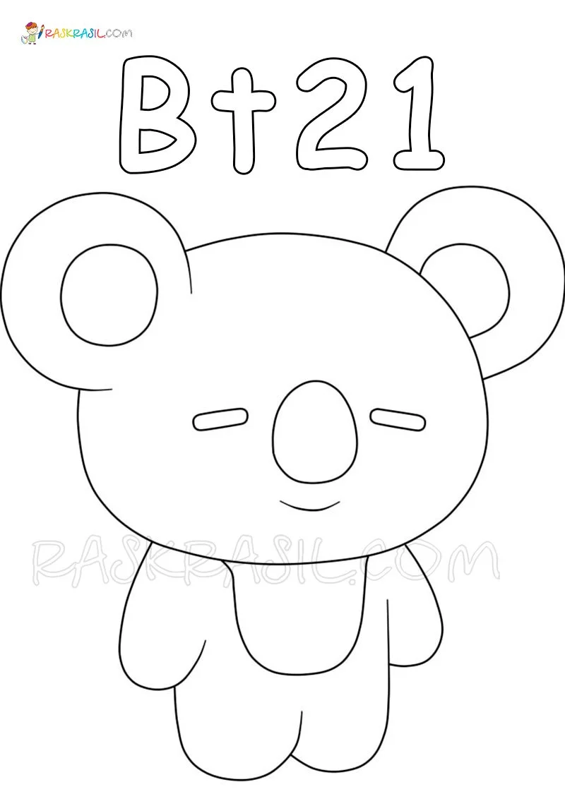 BT21 Para Colorir 2