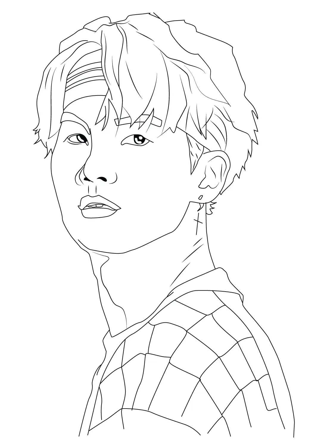 BTS Coloring Pages 10