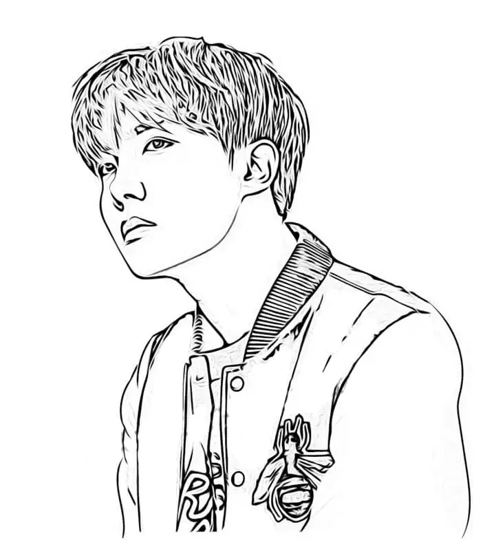 BTS Coloring Pages 11