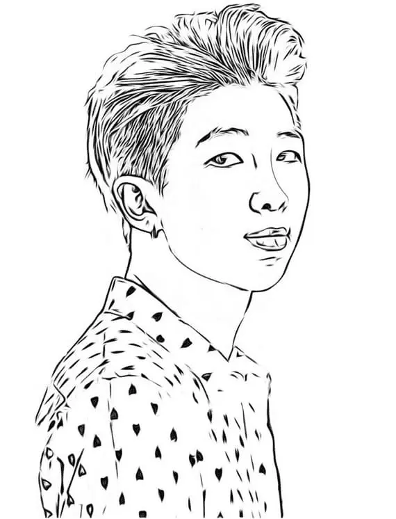 BTS Coloring Pages 17