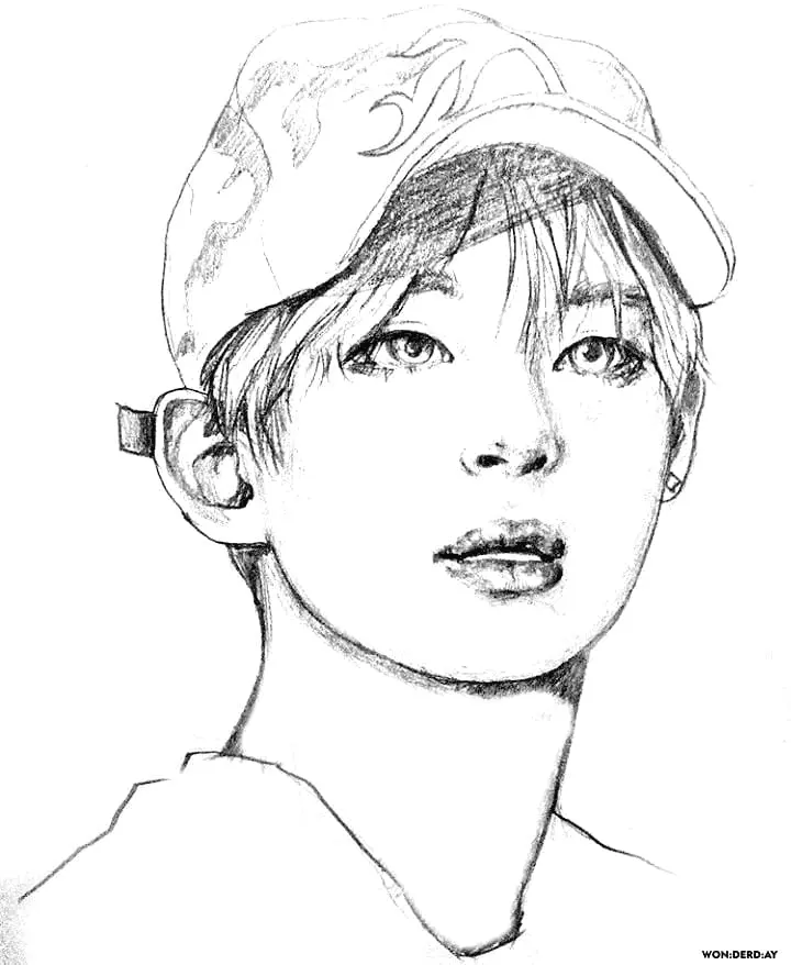 BTS Coloring Pages 37