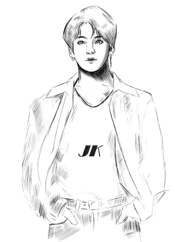 Desenhos de Bts Para Colorir 60