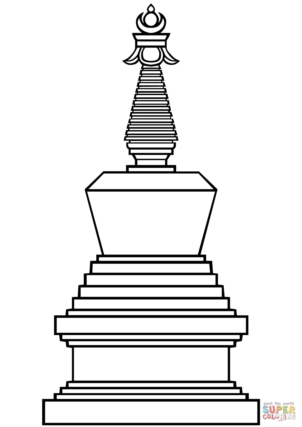 Buddhism coloring pages 24