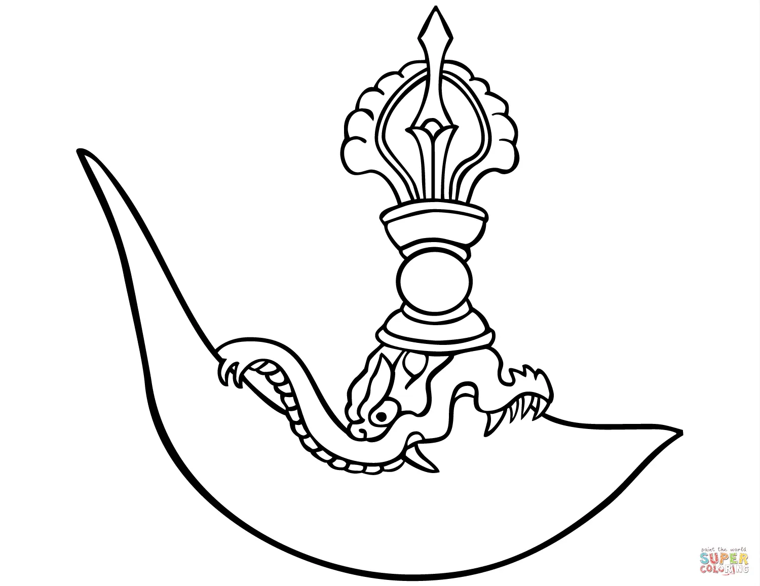 Buddhism coloring pages 28