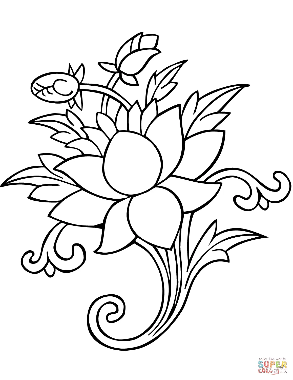 Buddhism coloring pages 34