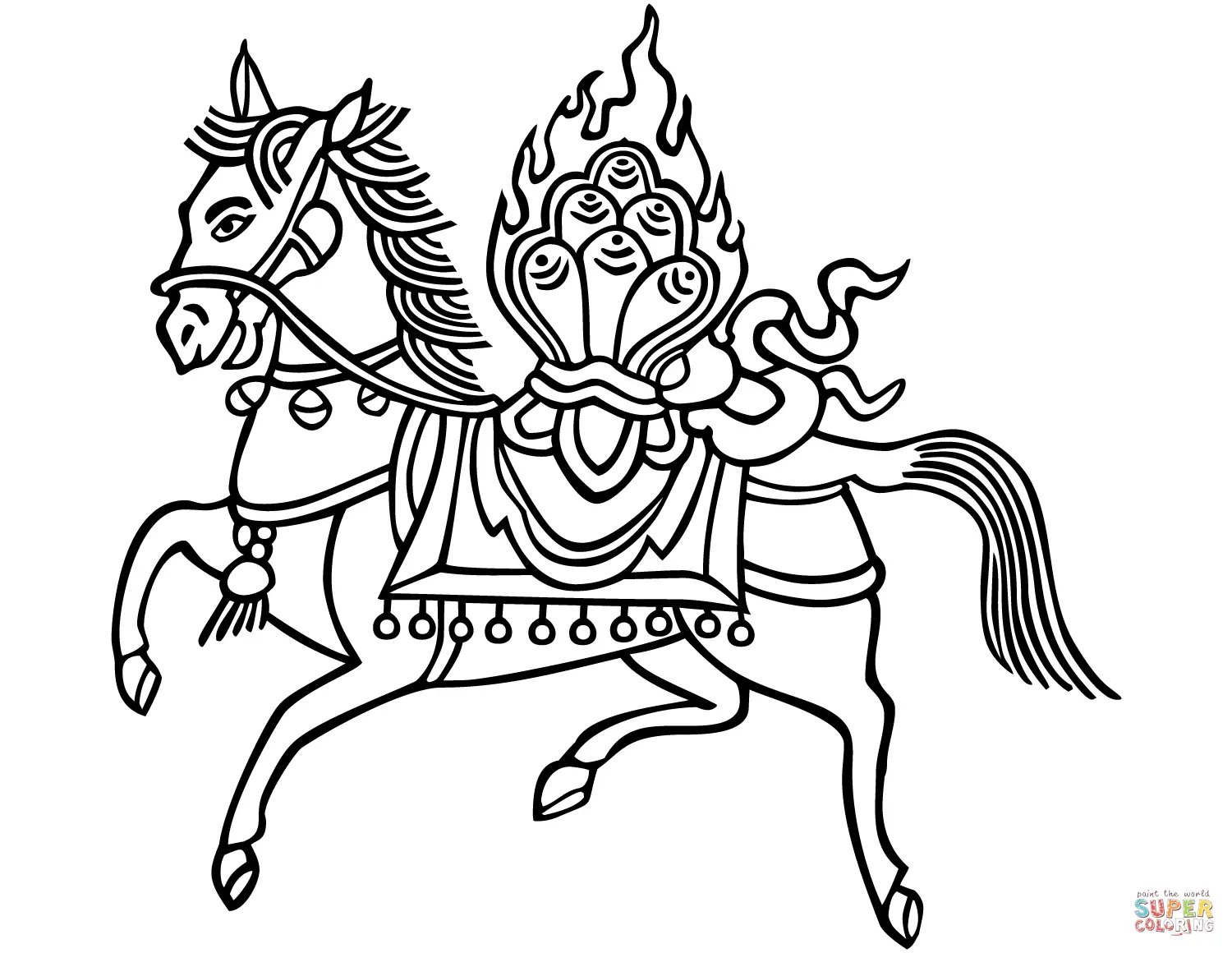 Buddhism coloring pages 39