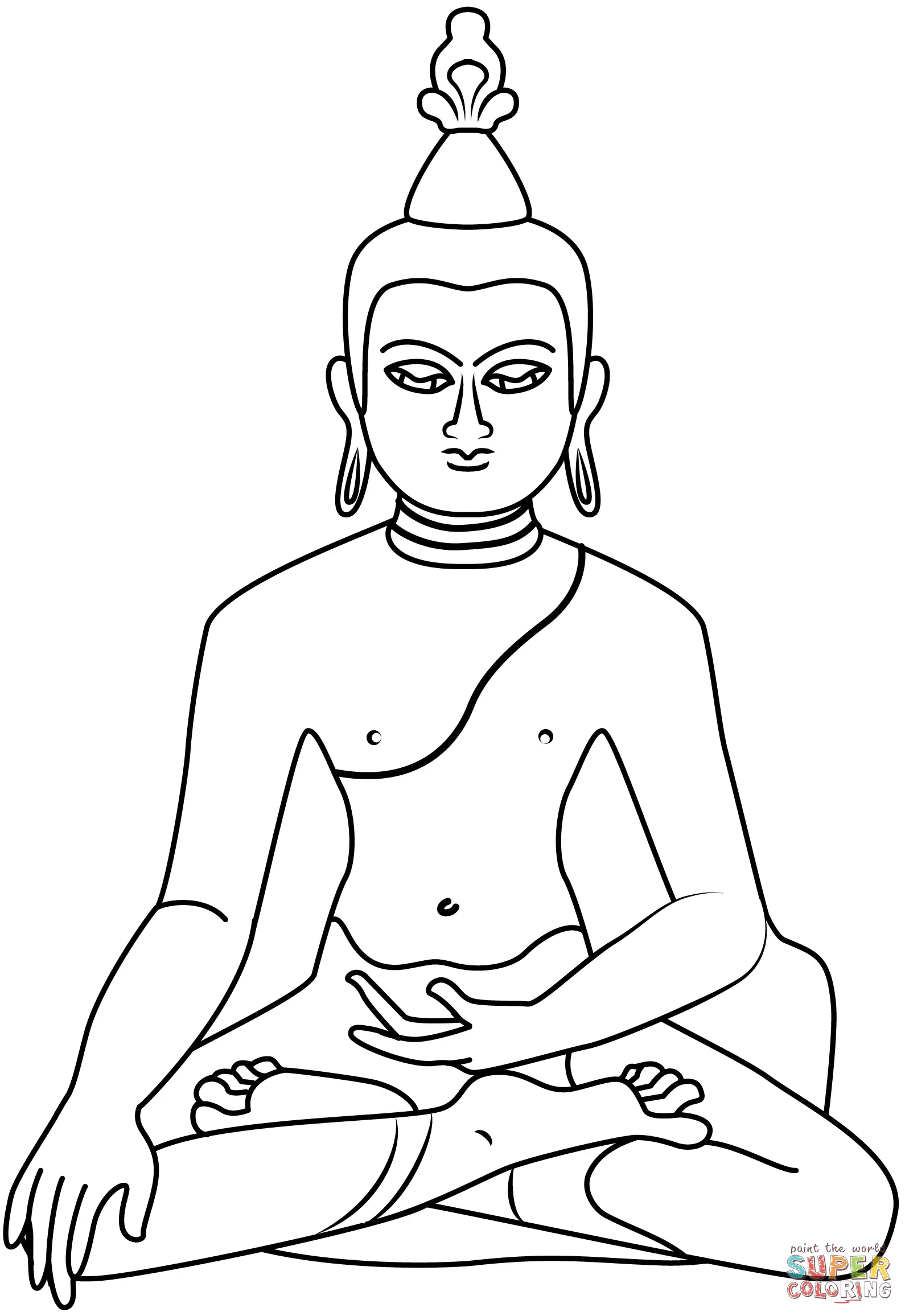 Buddhism coloring pages 4