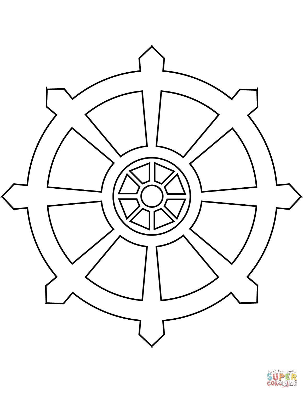 Buddhism coloring pages 41
