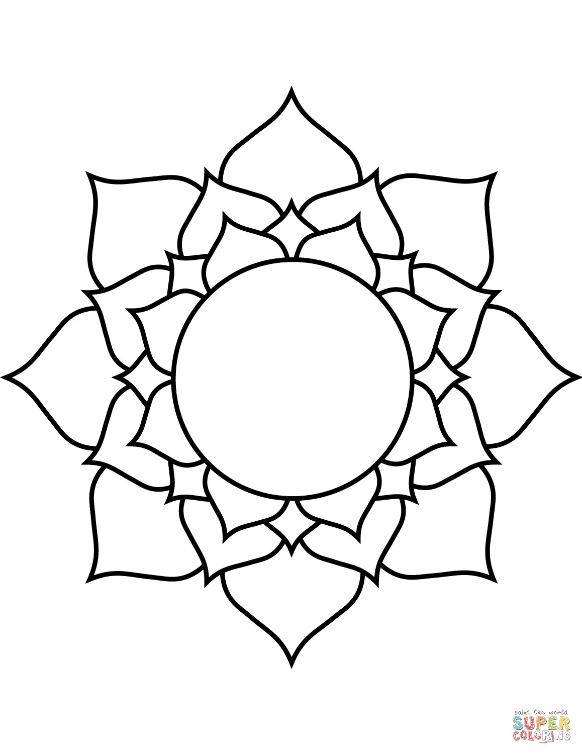 Buddhism coloring pages 44