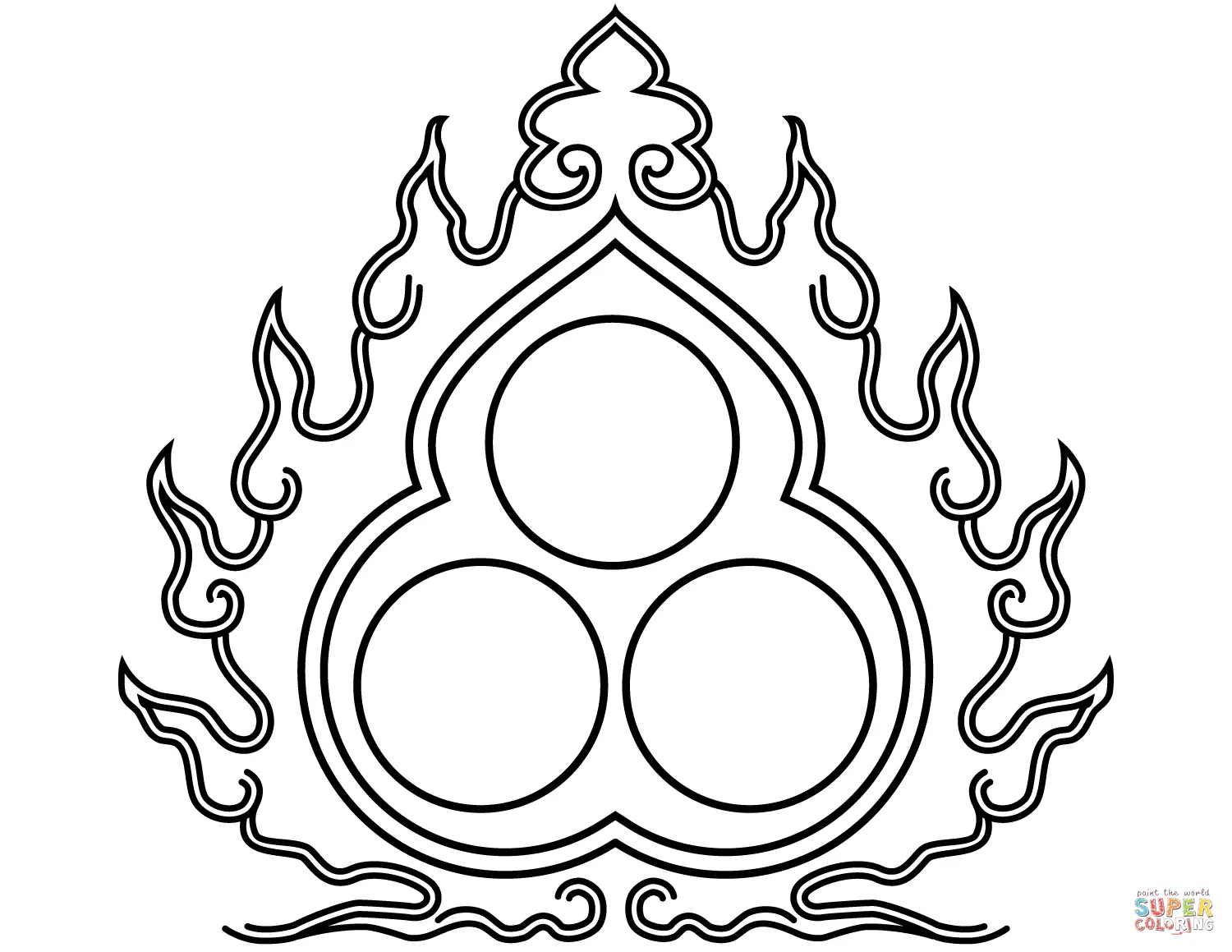 Buddhism coloring pages 45