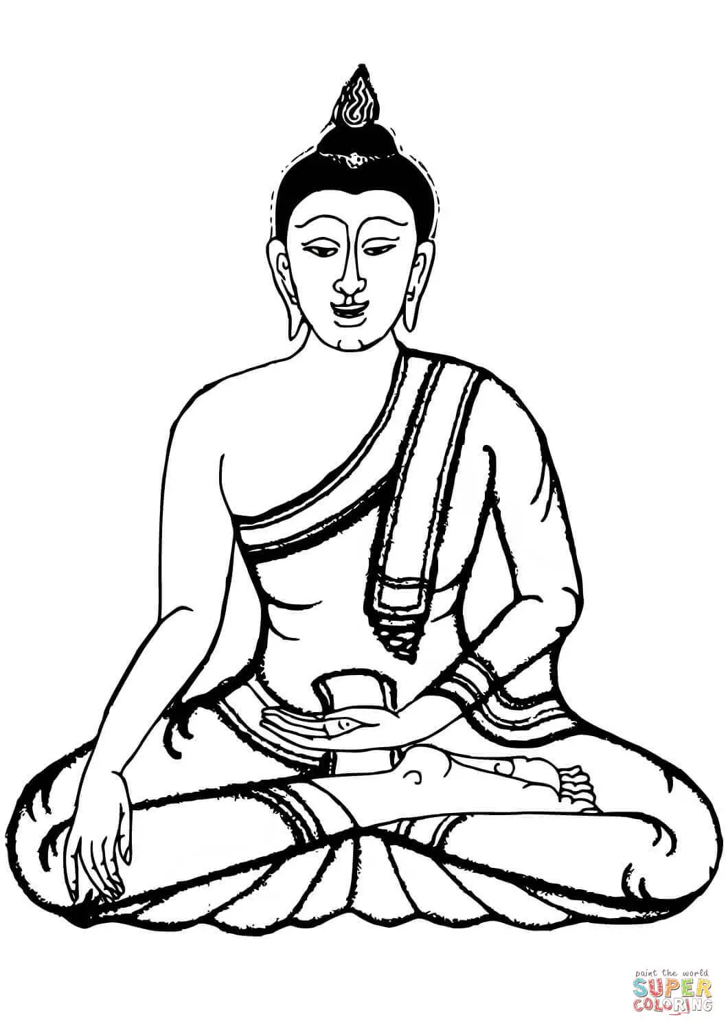 Buddhism coloring pages 48