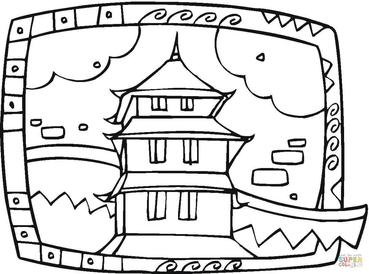 Buddhism coloring pages 49