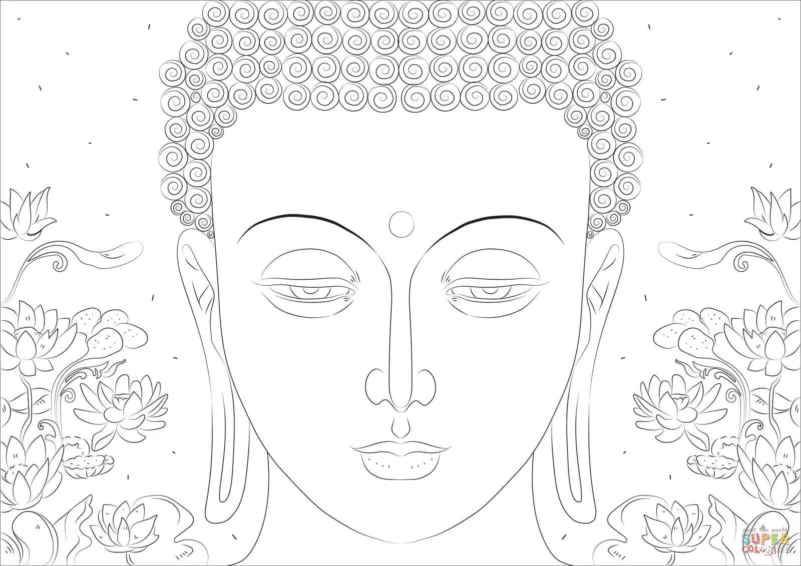 Buddhism coloring pages 8