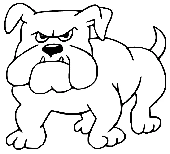 Desenhos de Bulldog Para Colorir 17