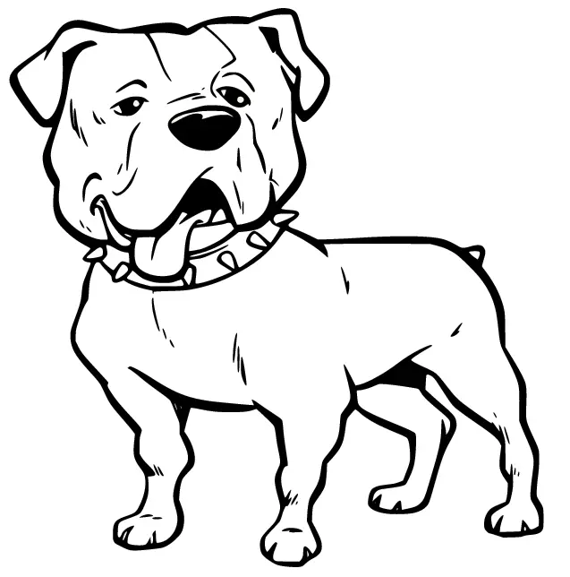 Desenhos de Bulldog Para Colorir 23