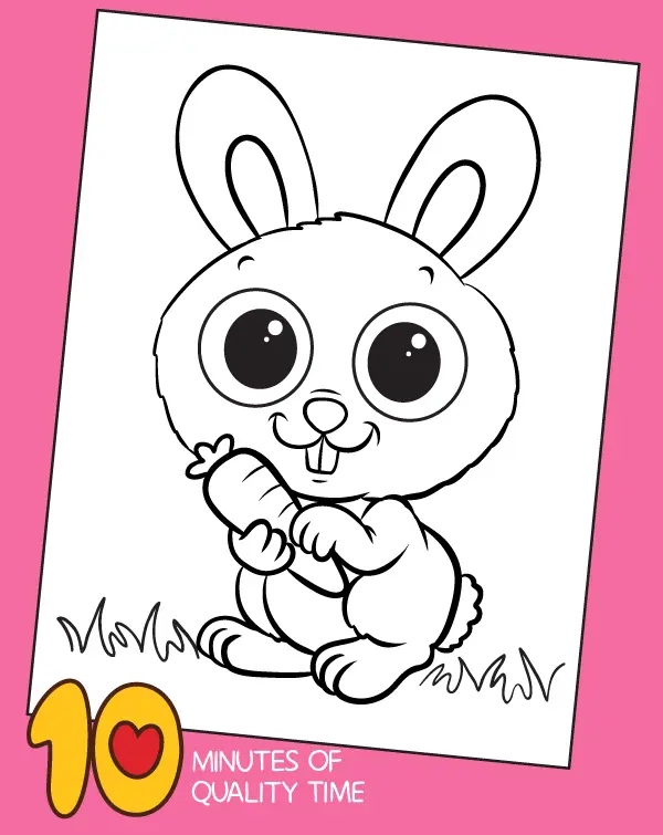 Bunny Mask Coloring Pages