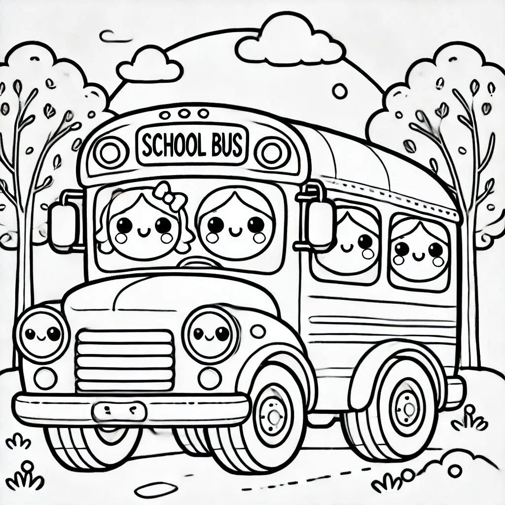 Onibus Para Colorir 1