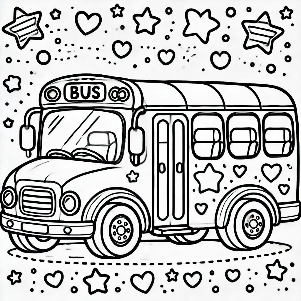 Onibus Para Colorir 12