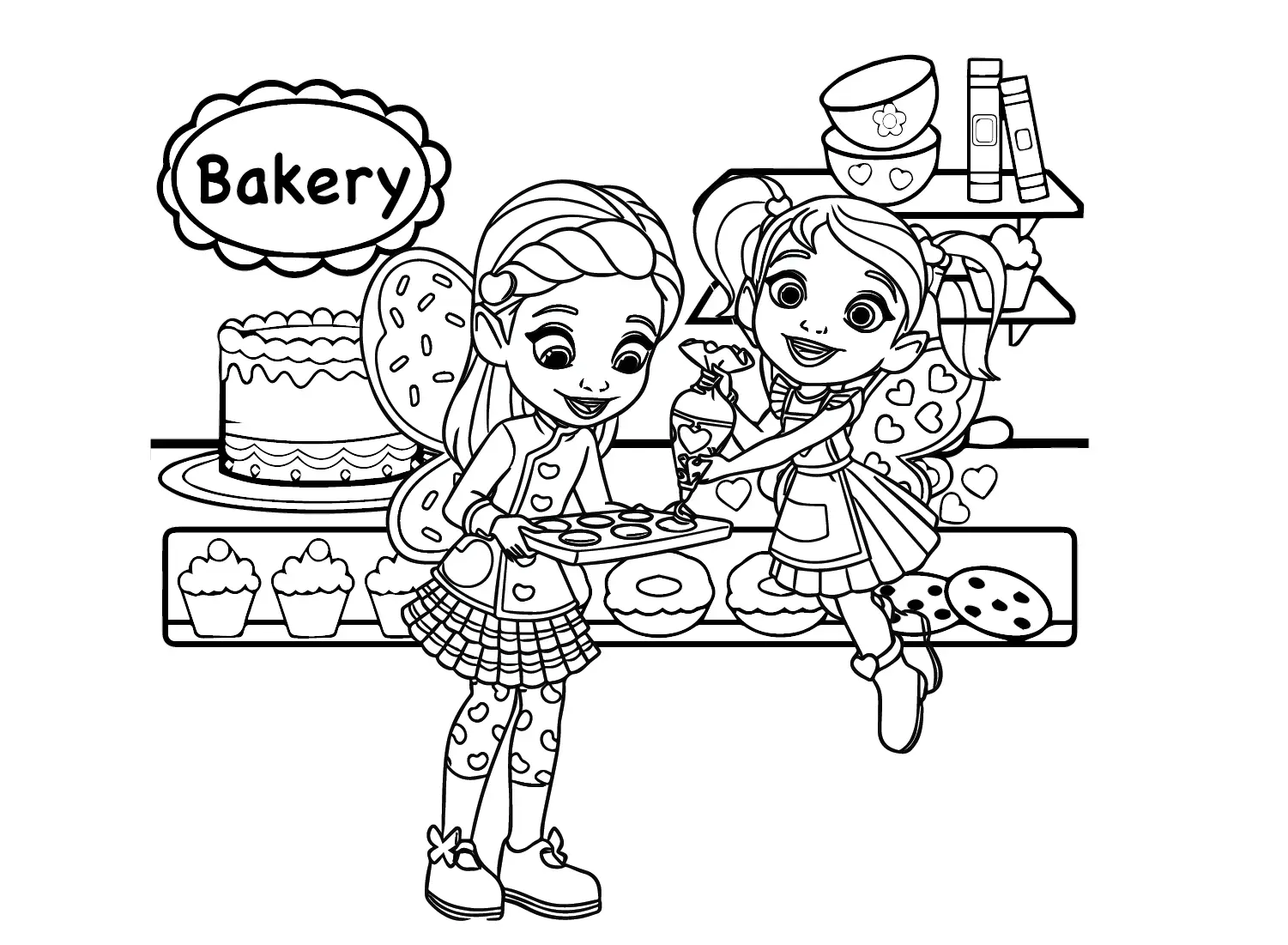 Desenhos de Butterbeans Cafe Para Colorir 10