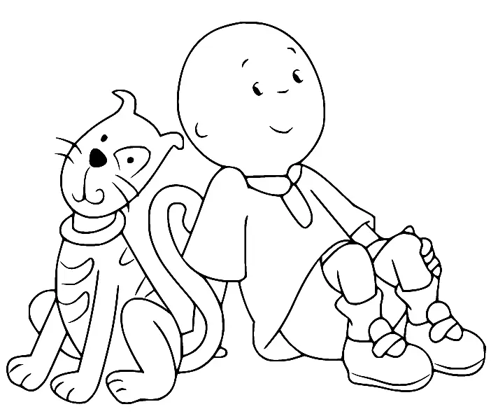 Caillou Coloring Pages 22