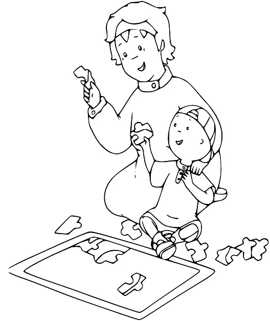 Caillou Coloring Pages 24