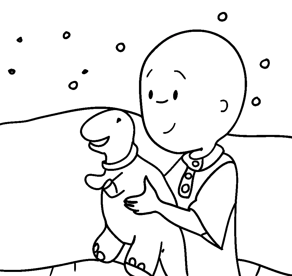 Caillou Coloring Pages 30