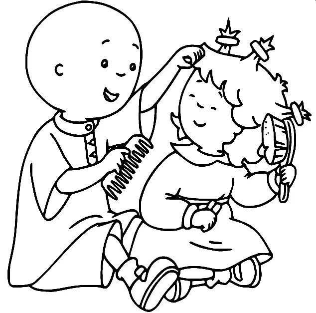 Caillou Coloring Pages 34