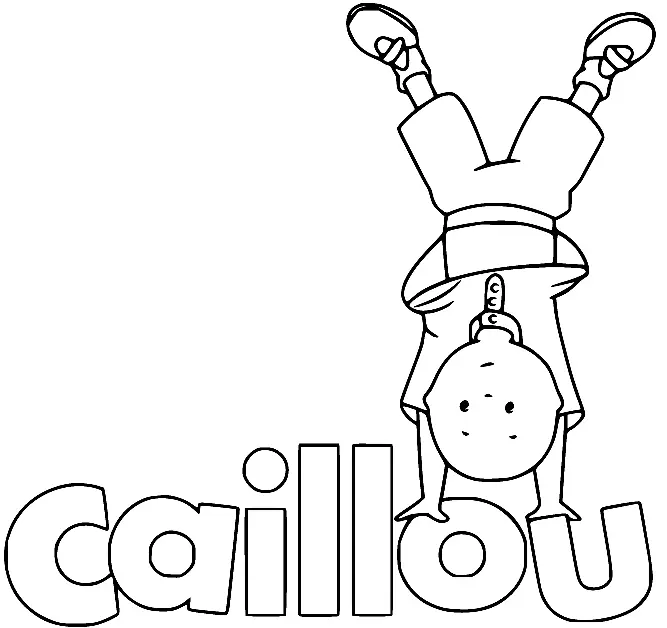 Caillou Para Colorear 54