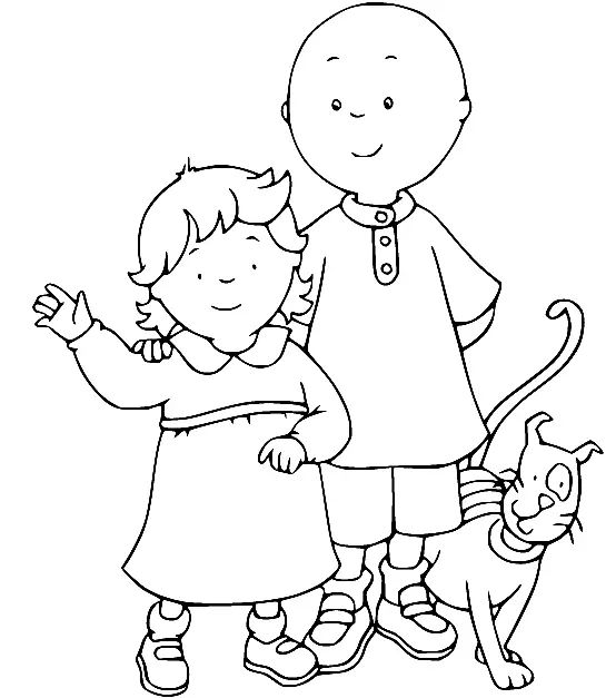 Caillou Para Colorear 58