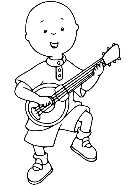 Desenhos de Caillou Para Colorir 62