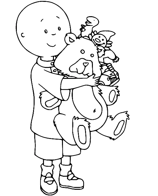 Desenhos de Caillou Para Colorir 63