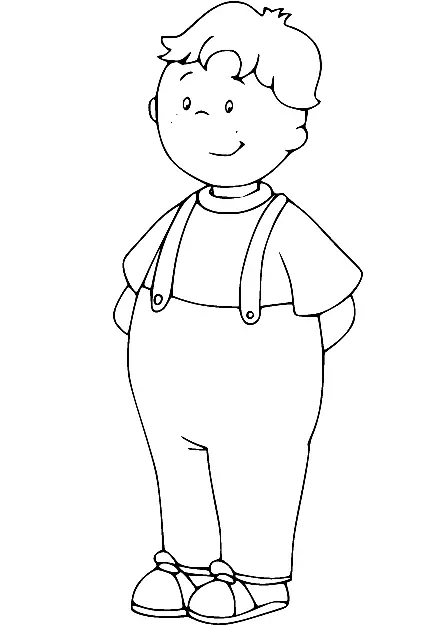 Caillou Para Colorear 74