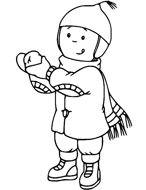 Caillou Para Colorear 78