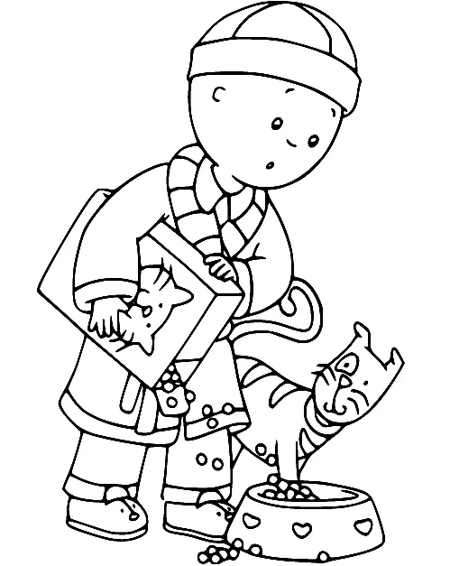 Caillou Para Colorear 87