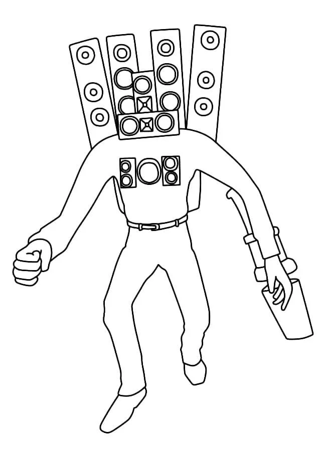 Cameraman Coloring Pages