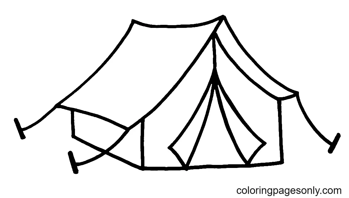 Camping Coloring Pages 11