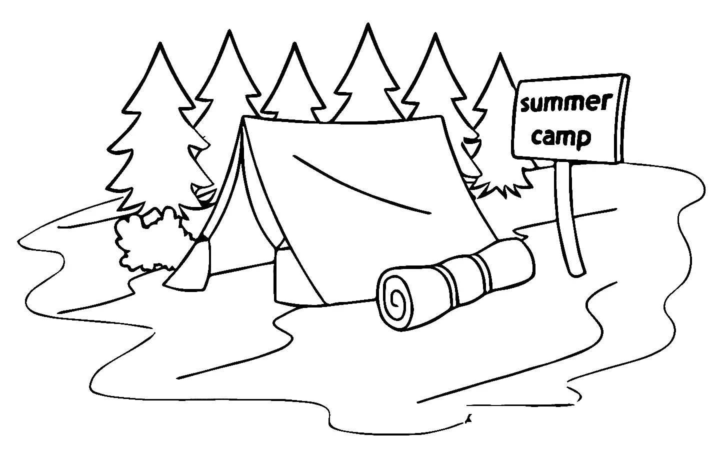 Camping Coloring Pages 14