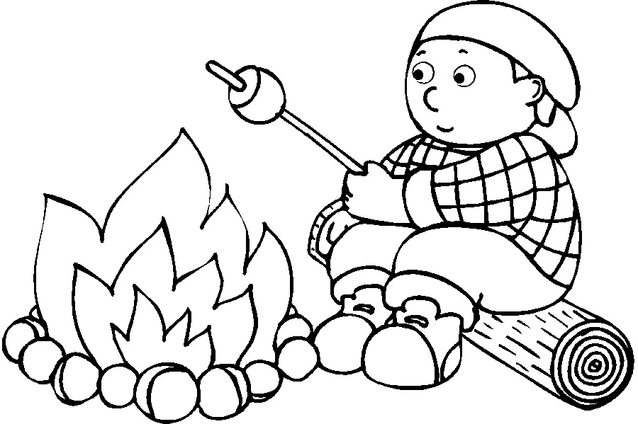 Camping Coloring Pages 15