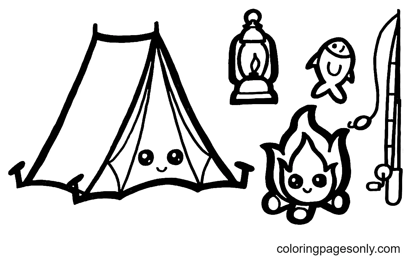 Camping Coloring Pages 26