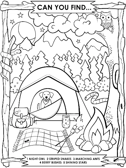 Camping Coloring Pages 31