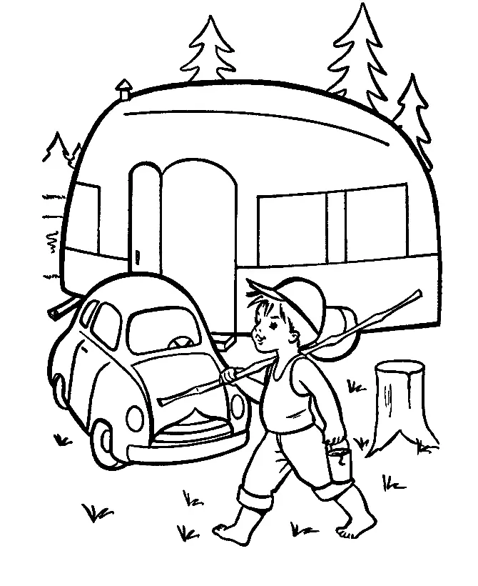 Camping Coloring Pages 35