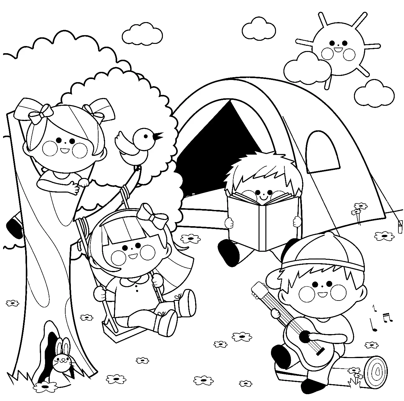 Camping Coloring Pages 36