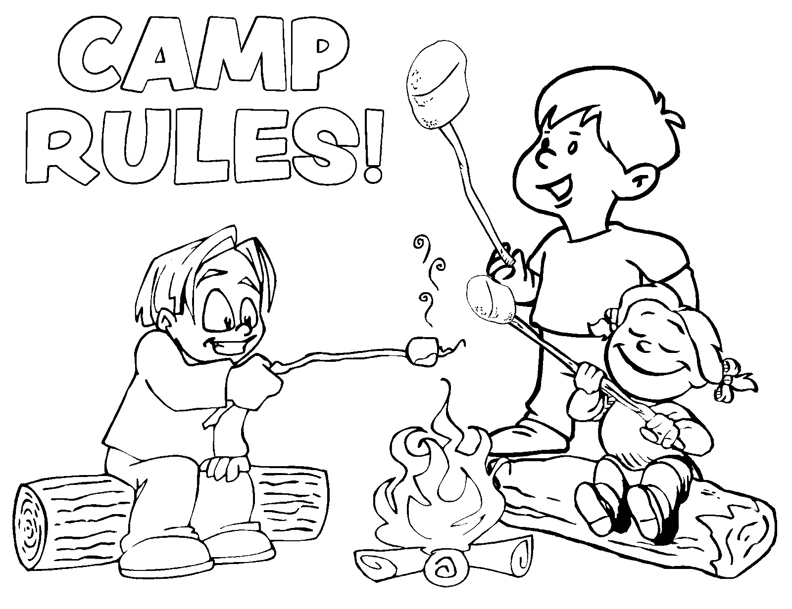 Camping Coloring Pages 42