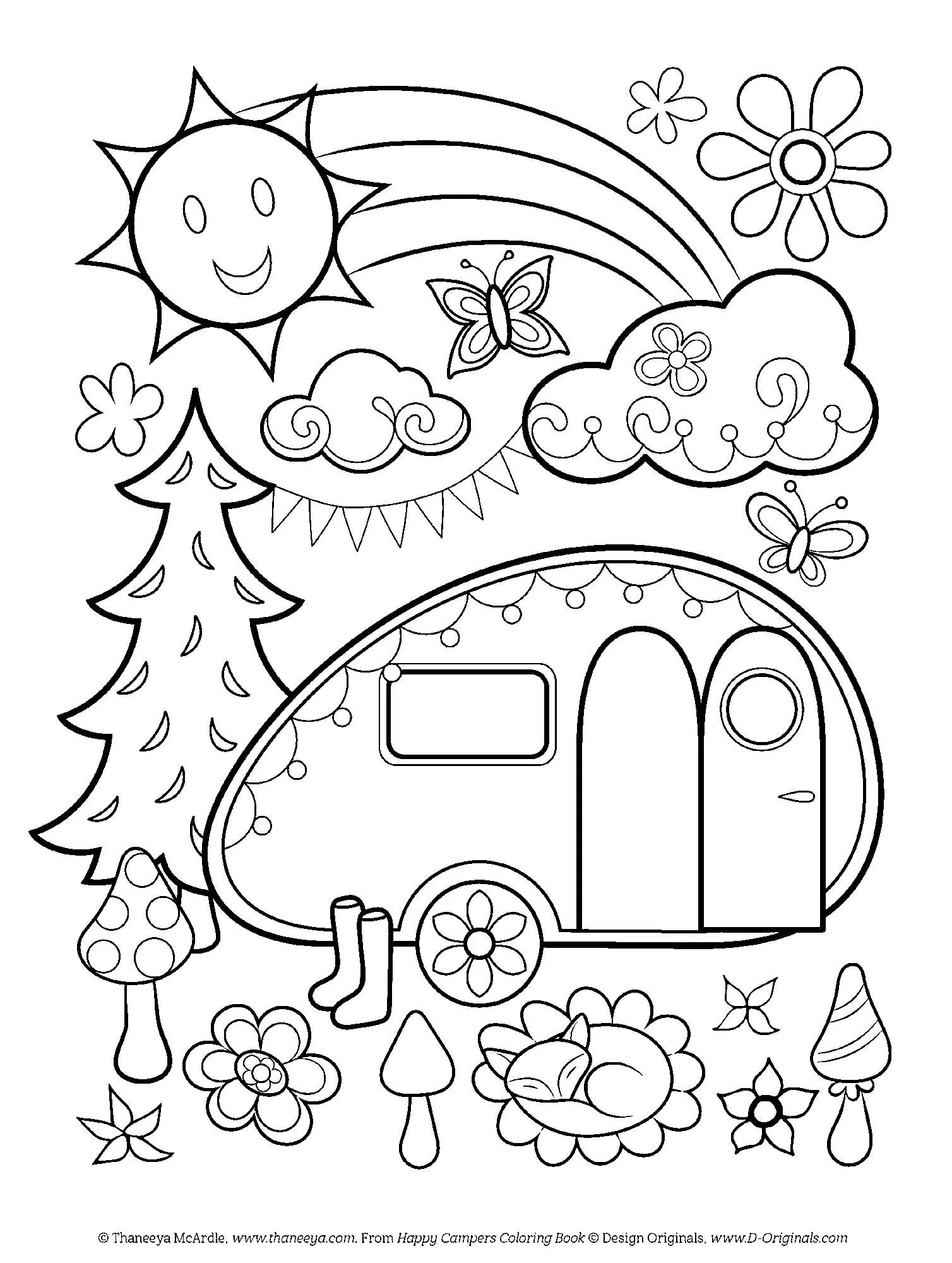 Camping Coloring Pages 6