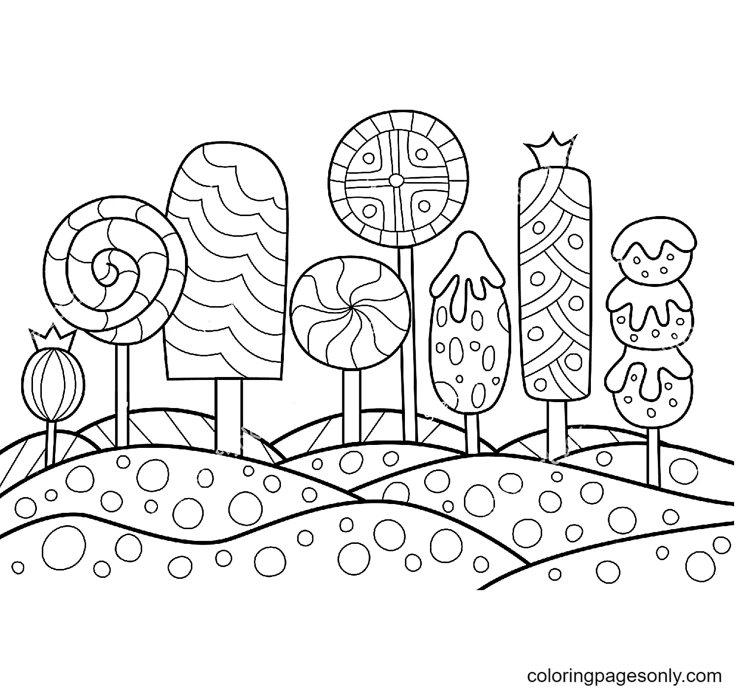 Candy Coloring Pages 16