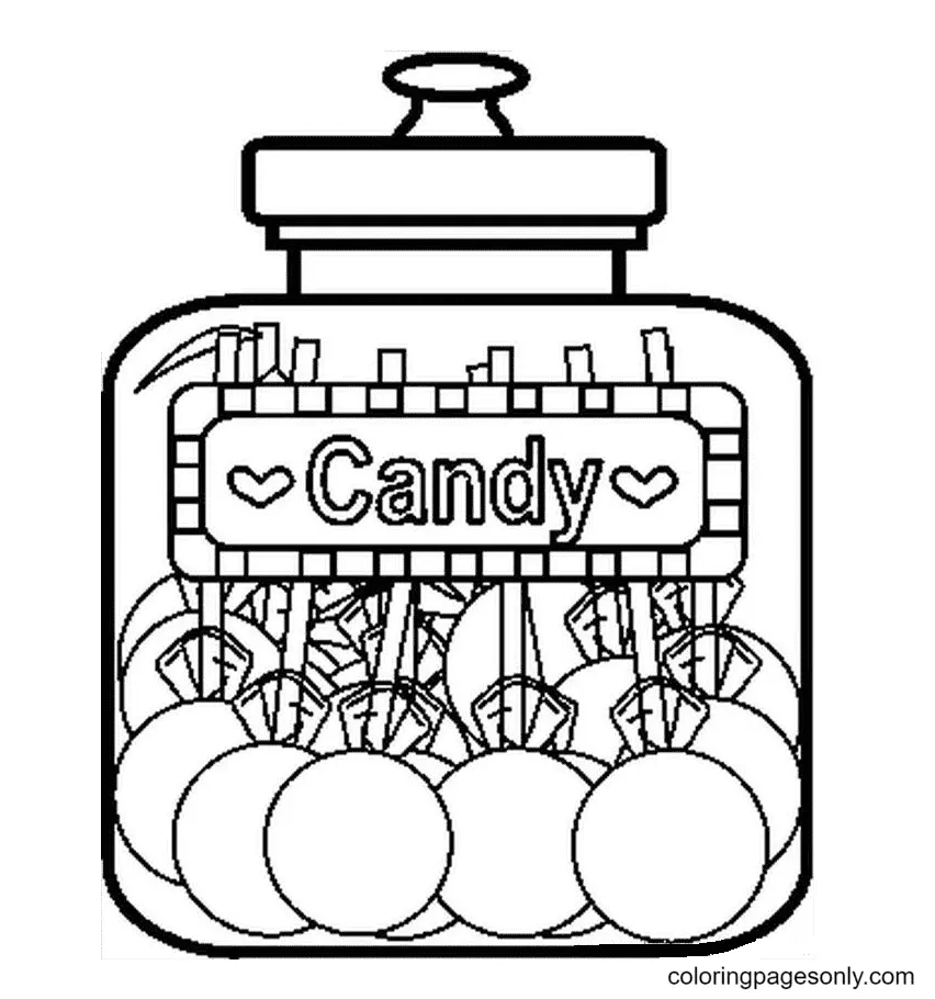 Candy Coloring Pages 23