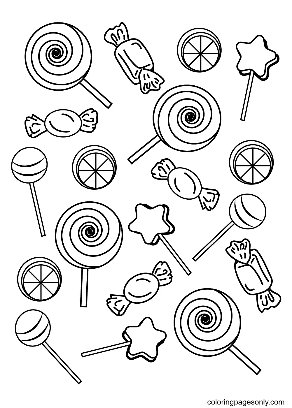 Candy Coloring Pages 26