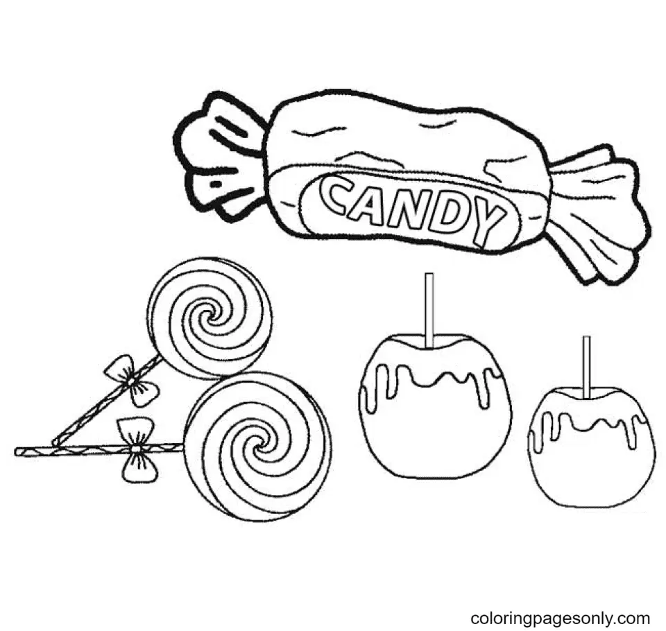 Candy Coloring Pages 30