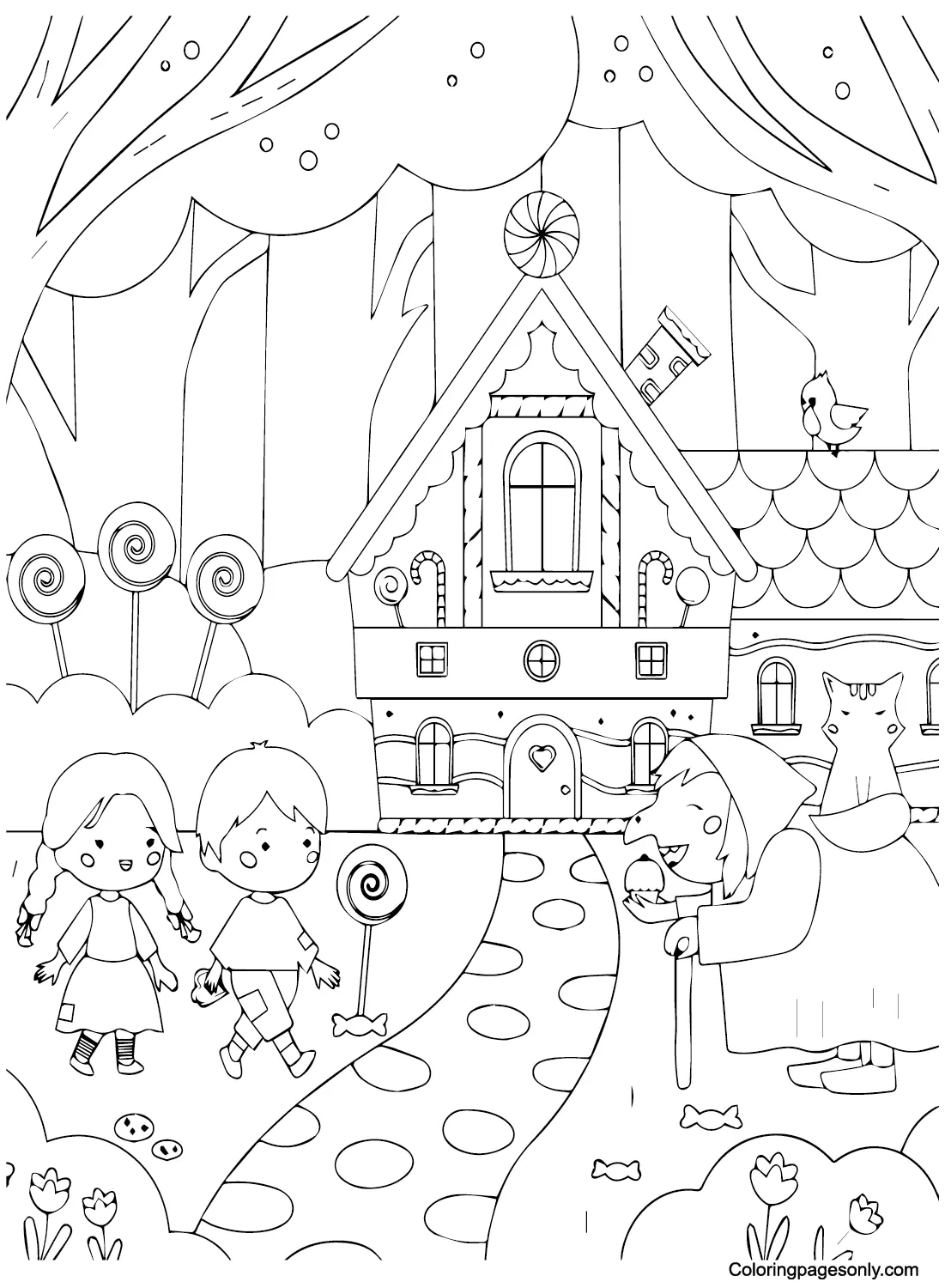 Candyland Coloring Pages 13