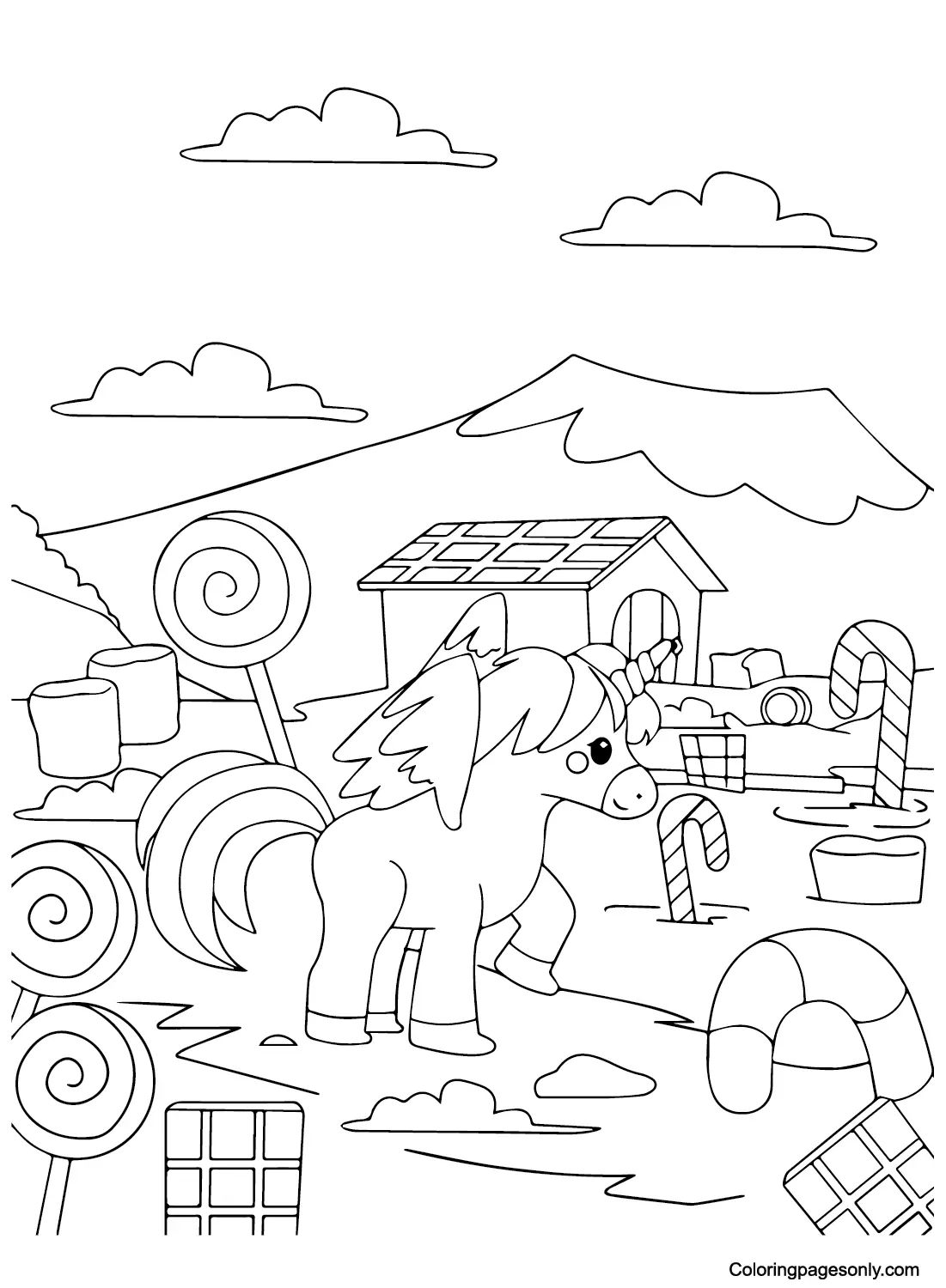 Candyland Coloring Pages 14